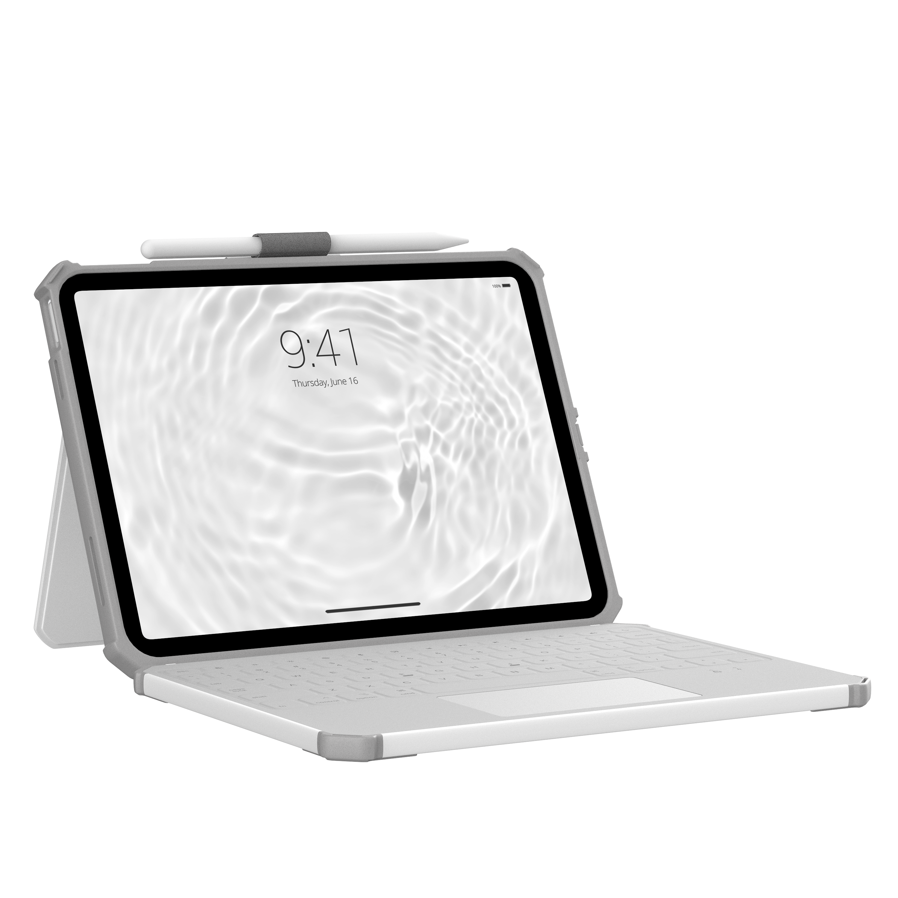 Rugged USB-C Health Care Keyboard iPad 11" (A16) (11th Gen, 2025) Folio Hülle - White/Grey