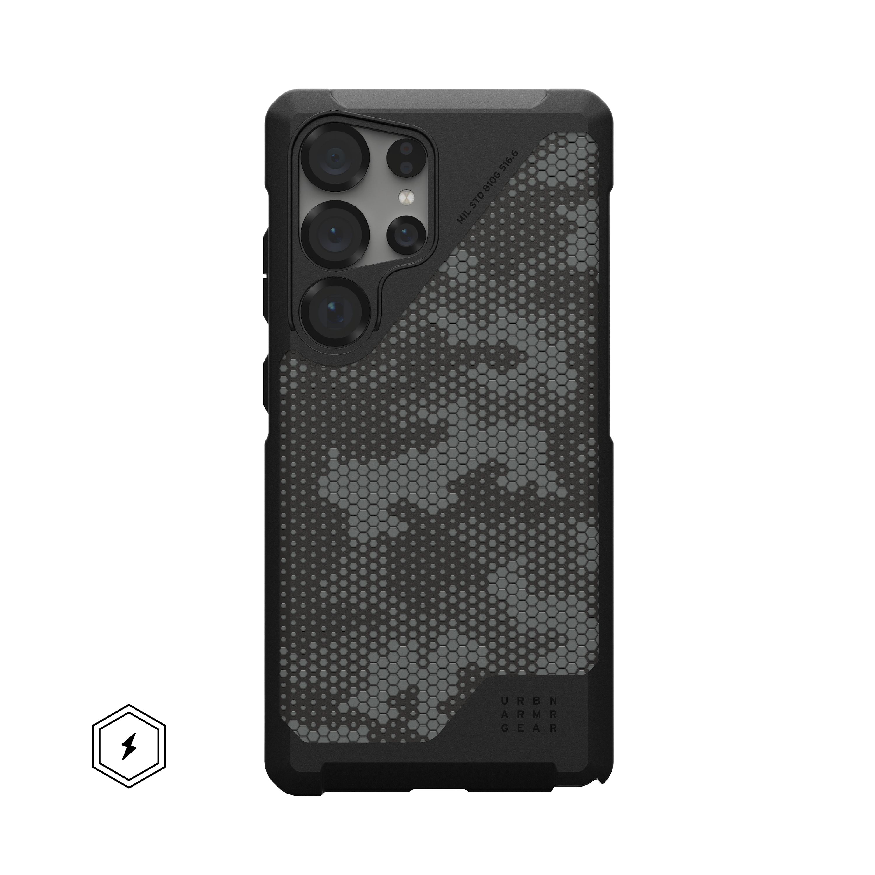 Metropolis LT Galaxy S25 Ultra Hülle - Micro Hex Camo Graphite