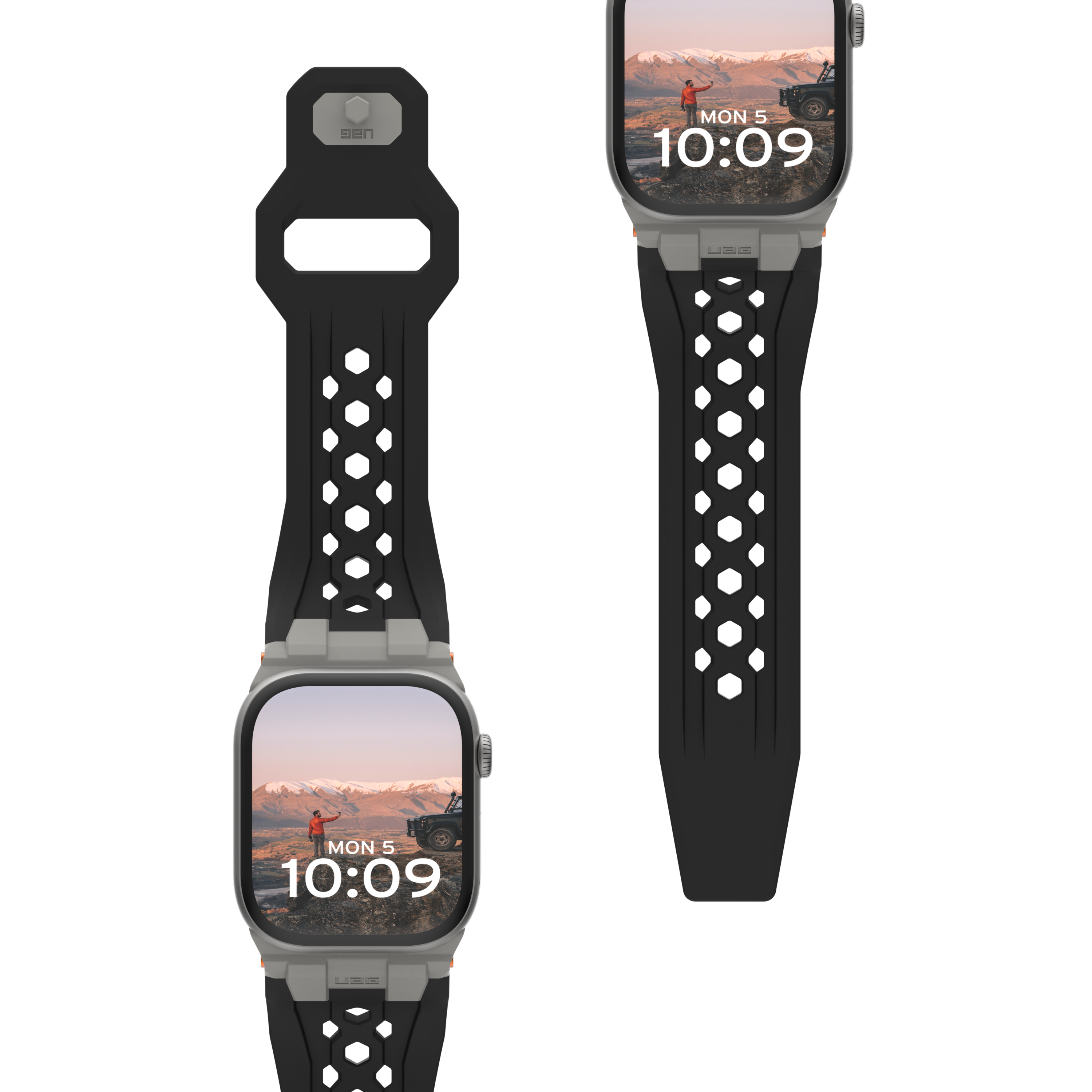 Monarch Strap for Apple Watch - Black/Titanium