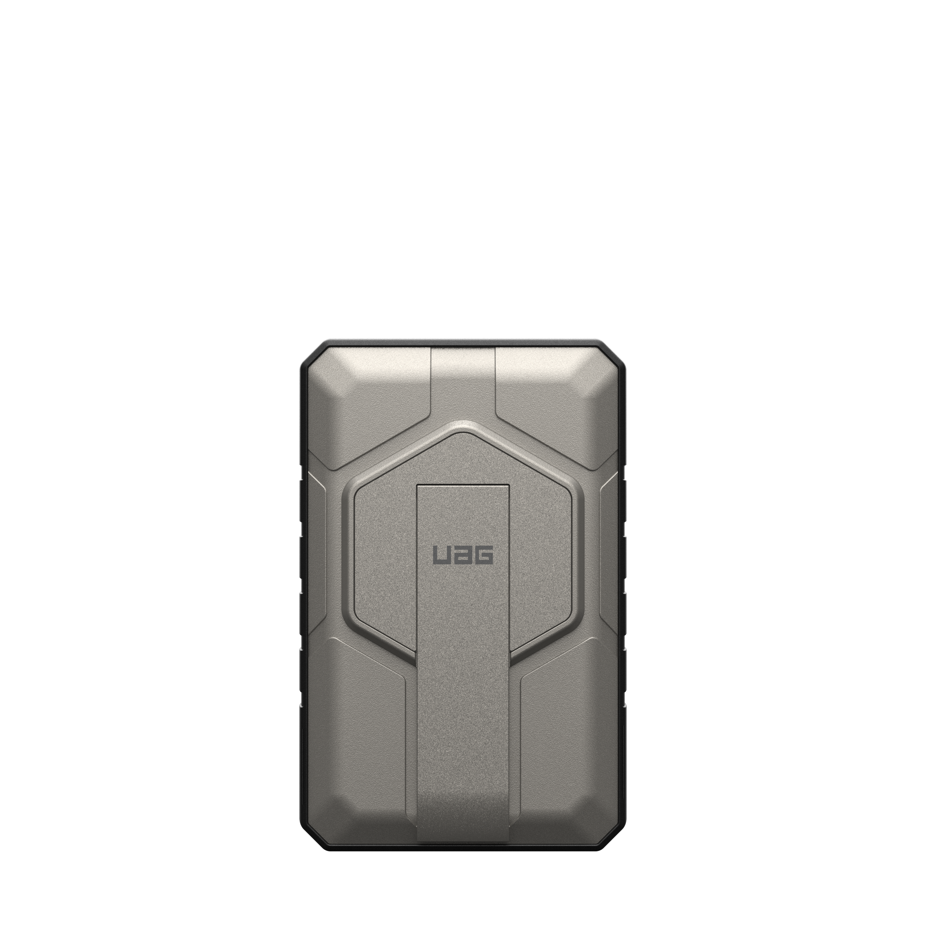 SRGE Rugged 10K Wireless Power Bank With Stand - Black/Titanium