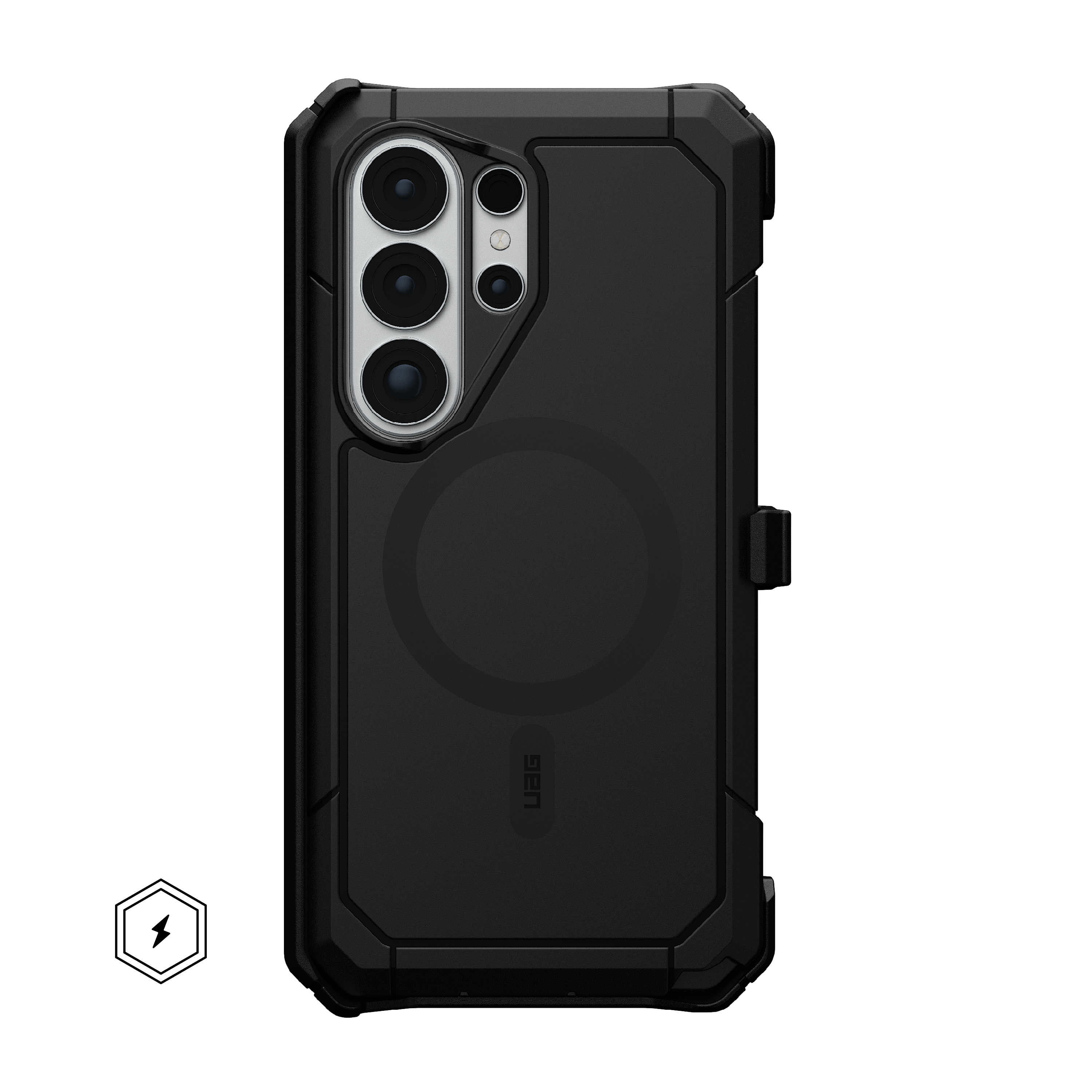 Trooper Galaxy S26 Ultra Hülle with Holster - Black Case + Black Holster