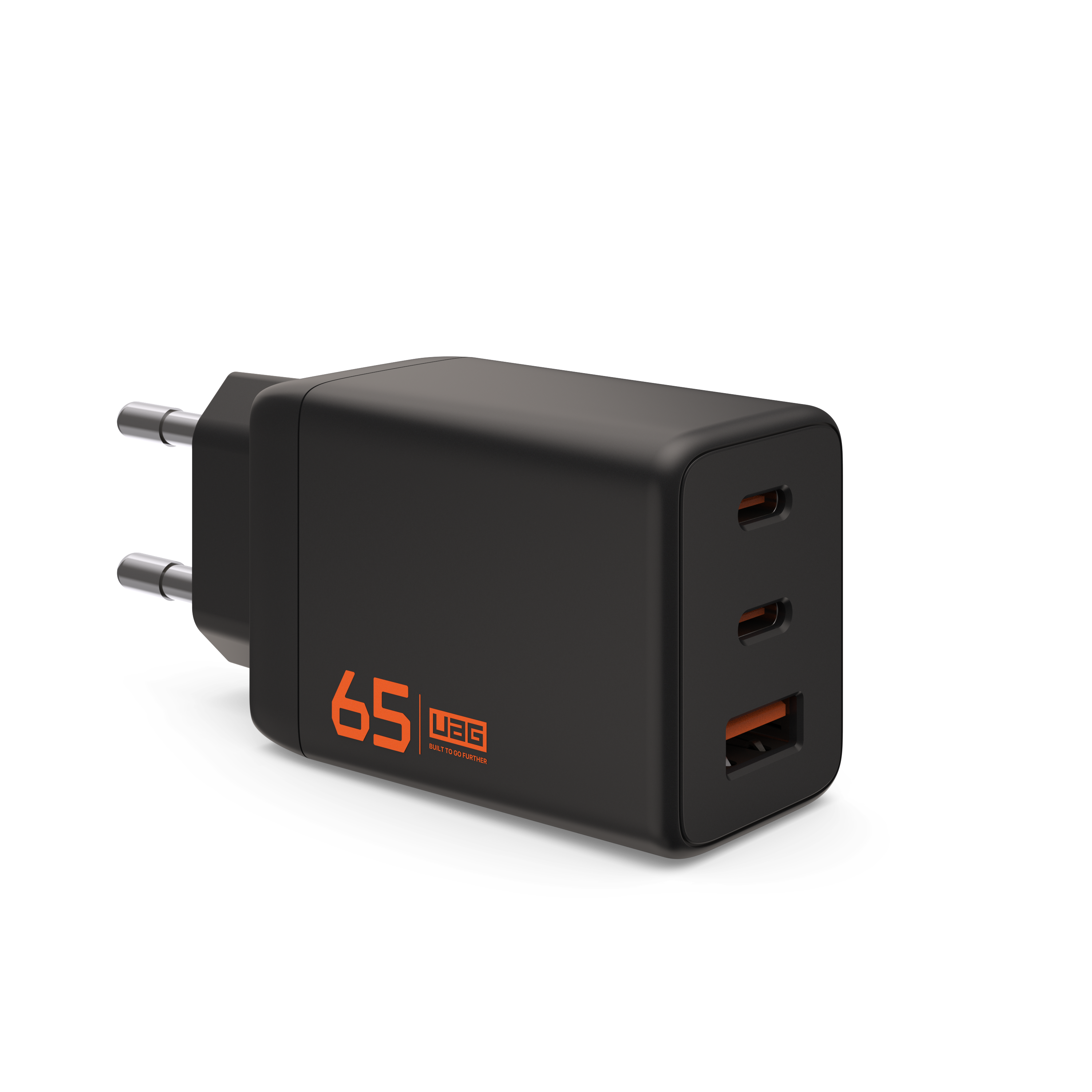 SRGE (EU) 65W 3 Port Wall Charger - Black