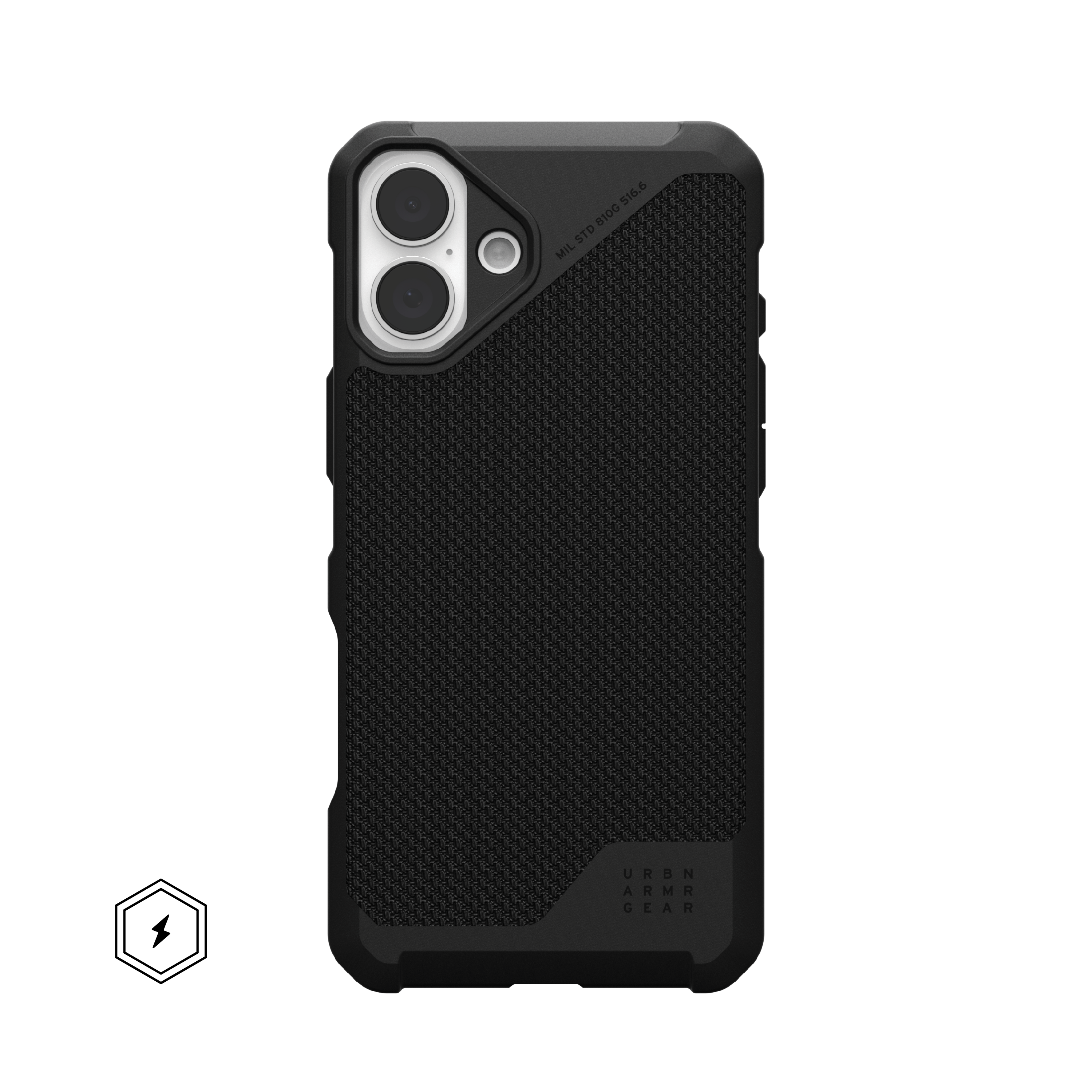 Metropolis LT iPhone 16 Plus Hülle - Kevlar Black