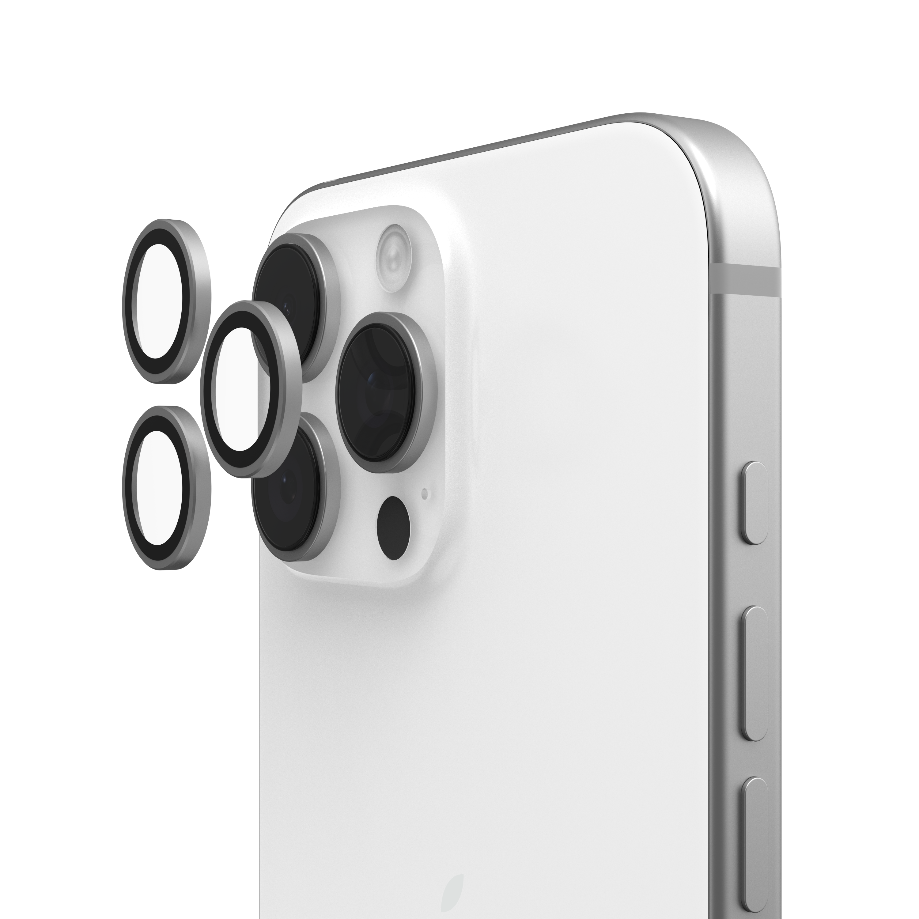 Lens Shield For iPhone 16 Pro / 16 Pro Max - Clear/Titanium