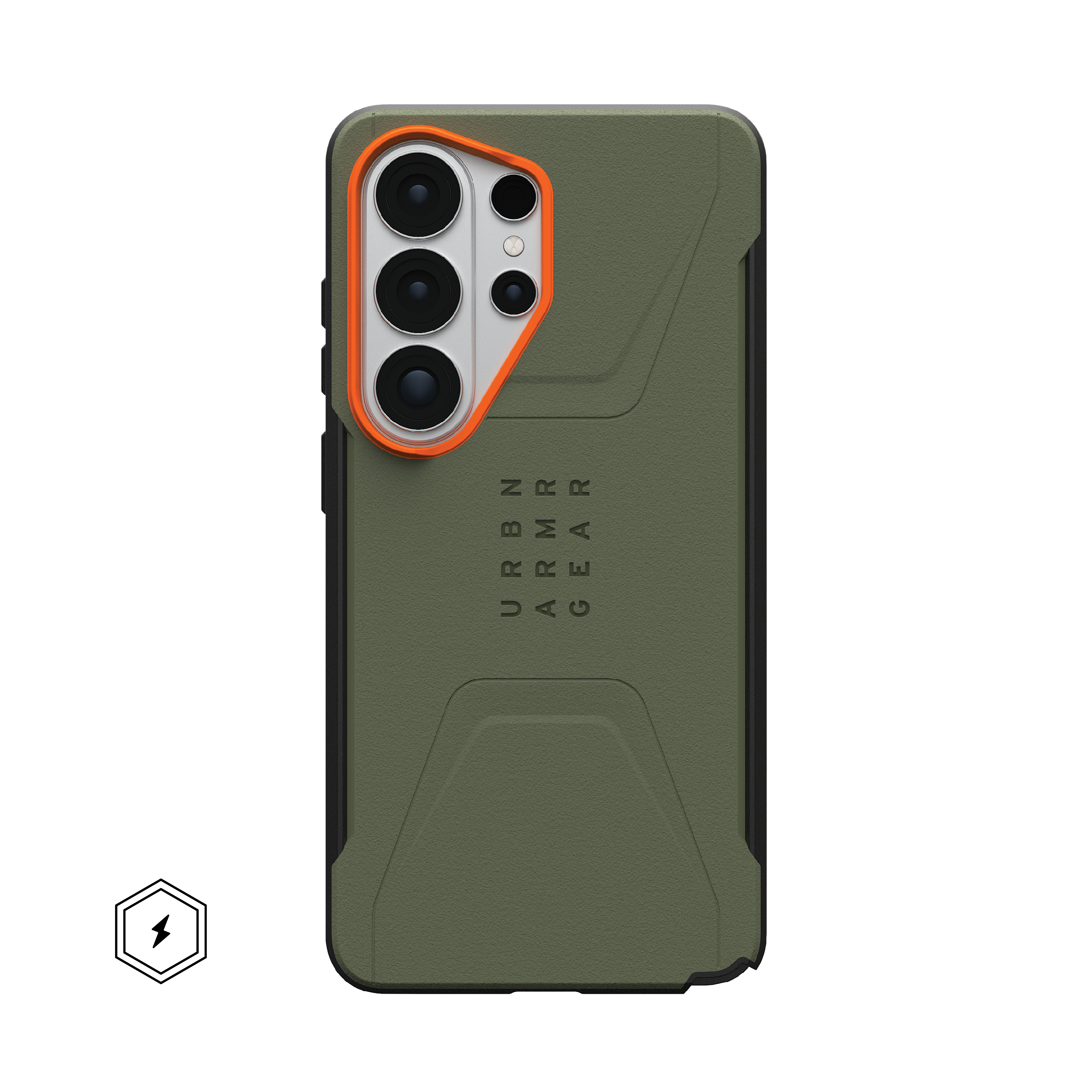 Civilian Galaxy S26 Ultra Hülle - Olive/Orange