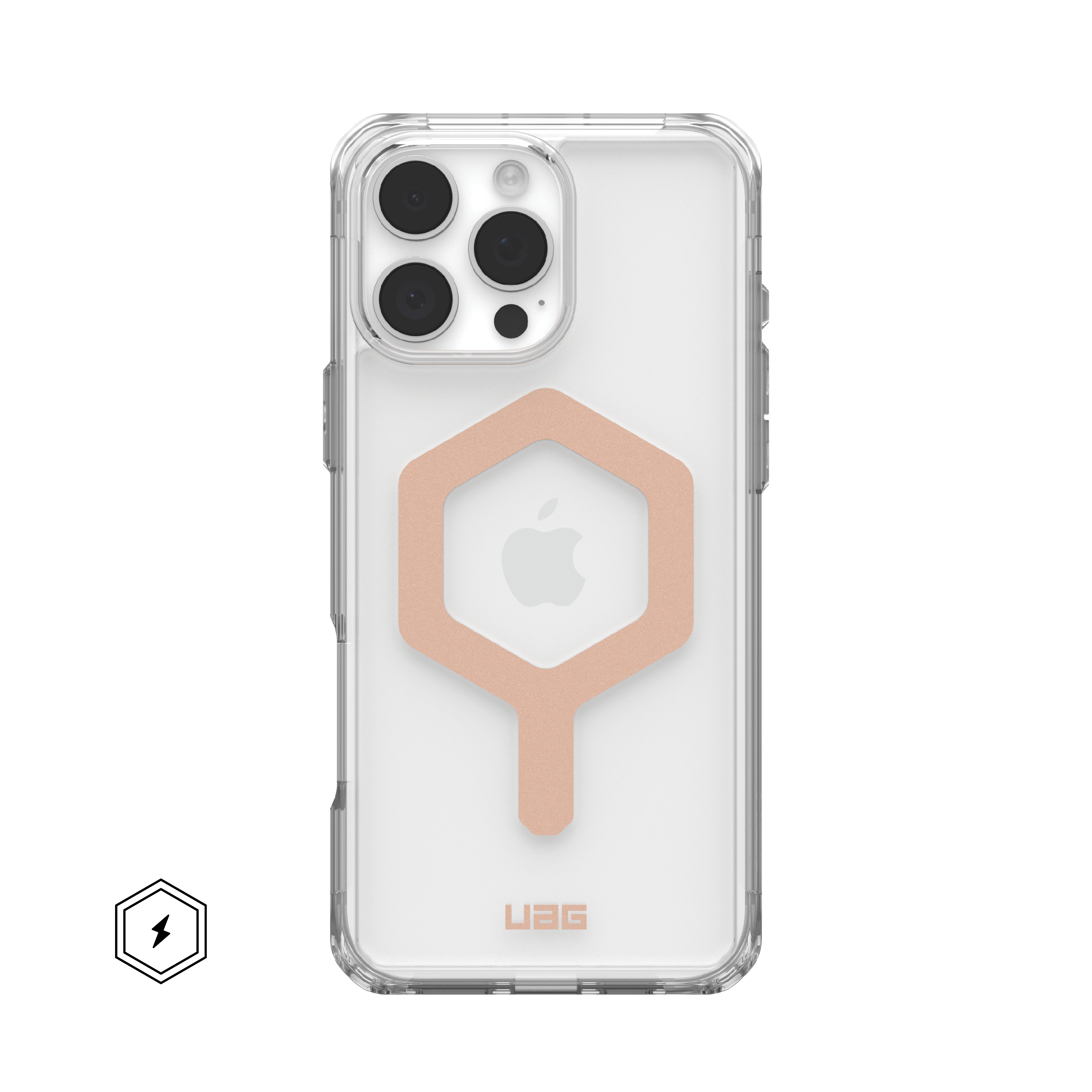 Plyo iPhone 16 Pro Max Hülle - Ice/Rose Gold