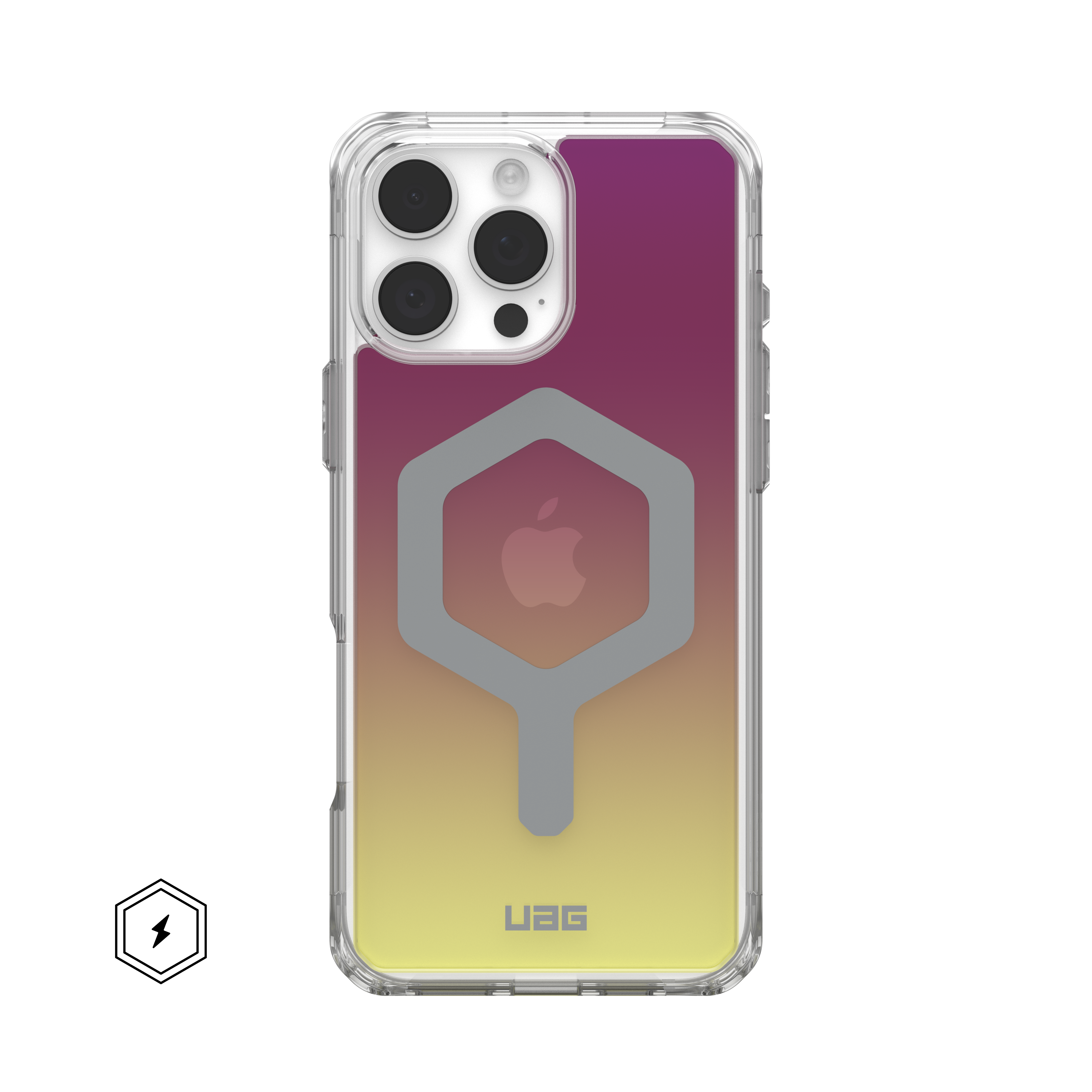 Limited Edition Plyo iPhone 16 Pro Max Hülle - Maroon/Yellow Ombré