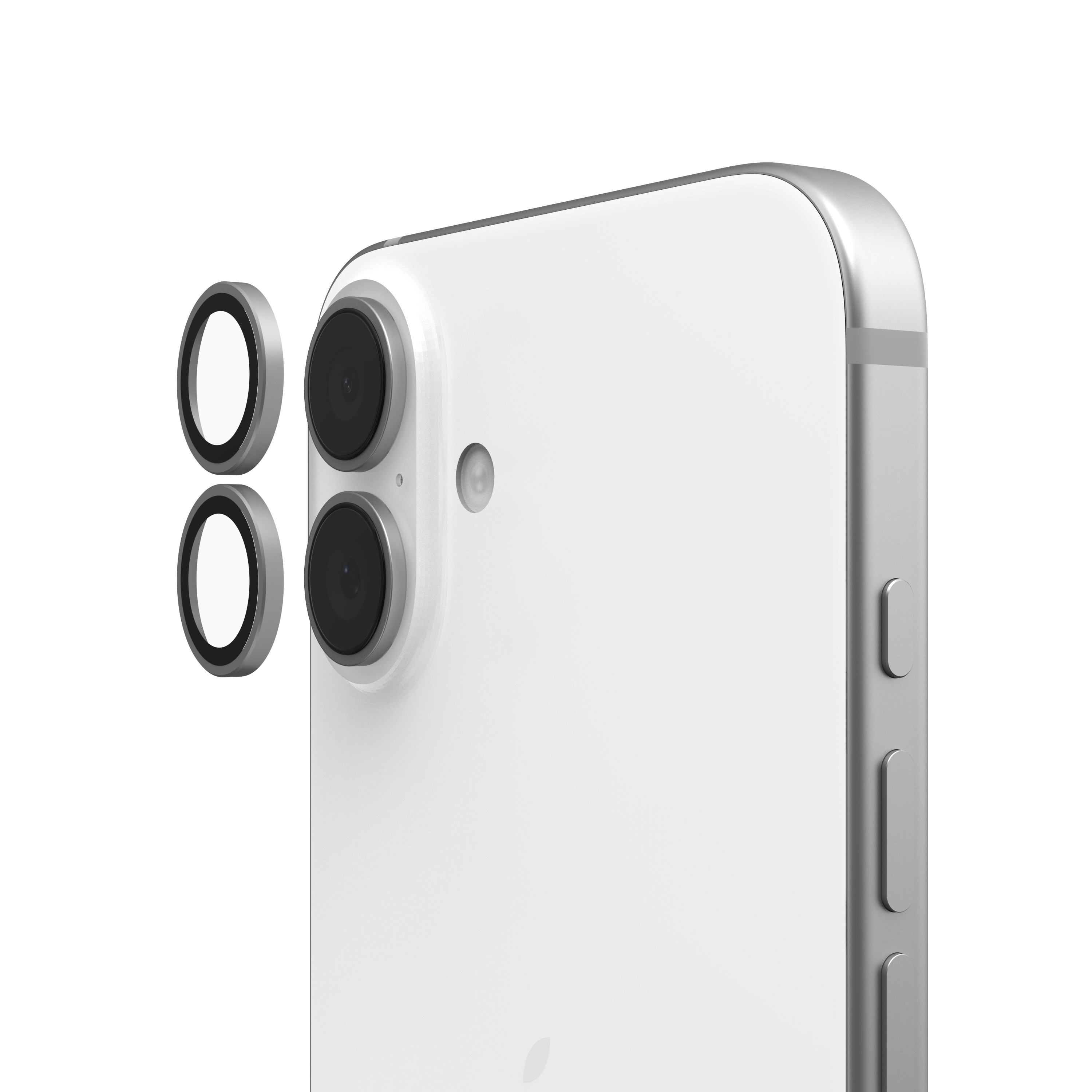 Lens Shield for iPhone 16 / 16 Plus - Clear/Titanium