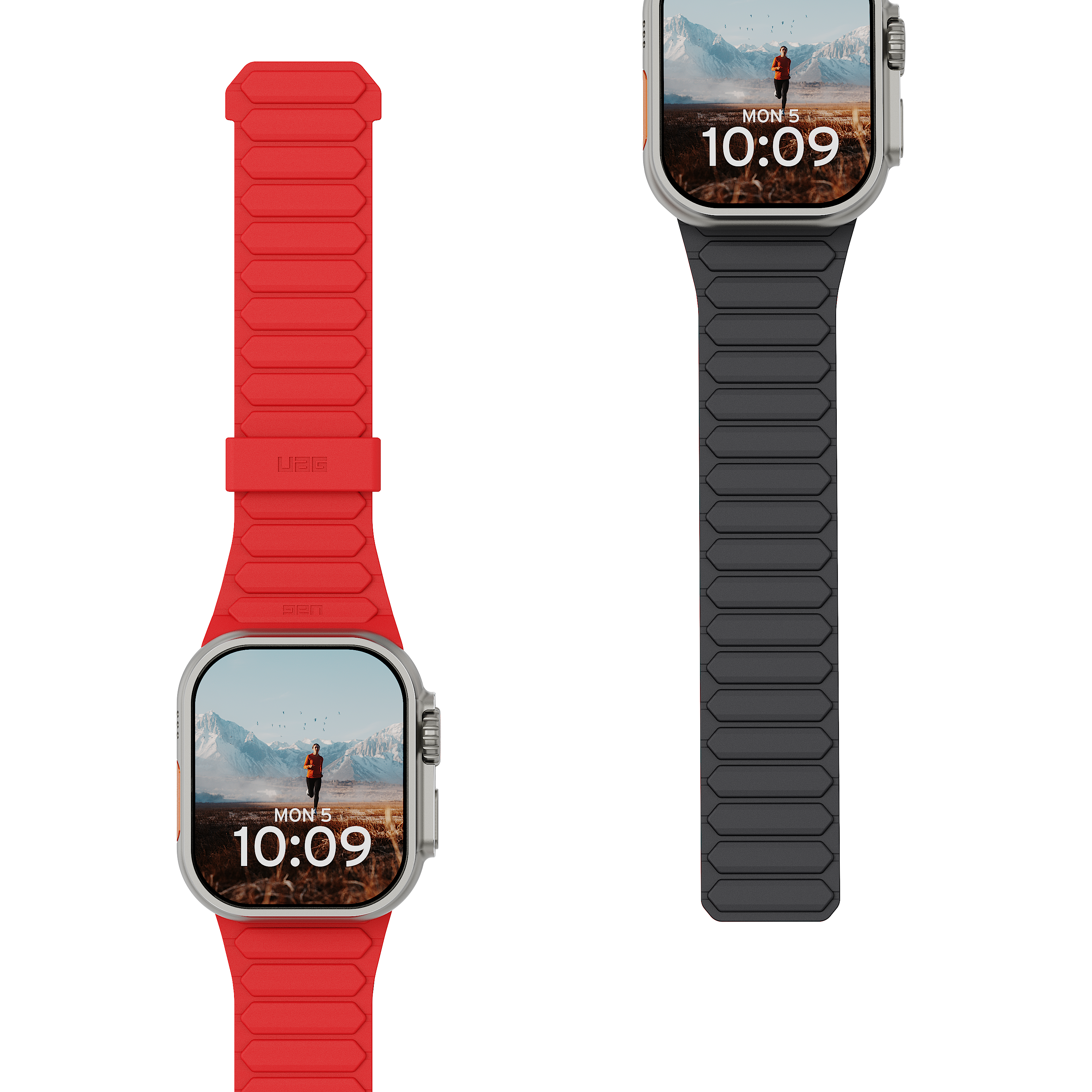 Pathfinder Strap for Apple Watch Ultra 3, Ultra 2, & Ultra - Ash/Active Lava