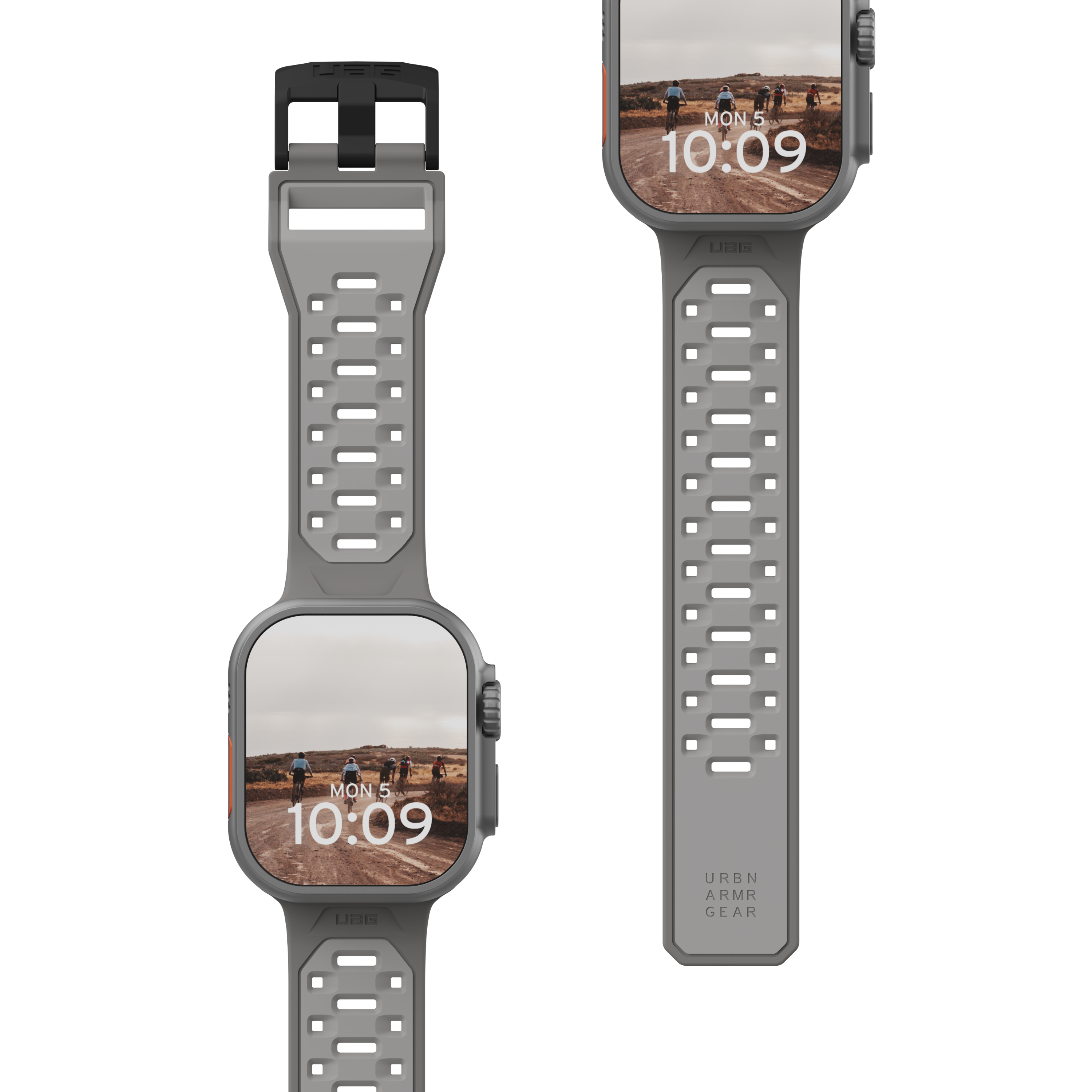 Civilian Silicone Strap for Apple Watch Ultra 3, Ultra 2, & Ultra - Titanium