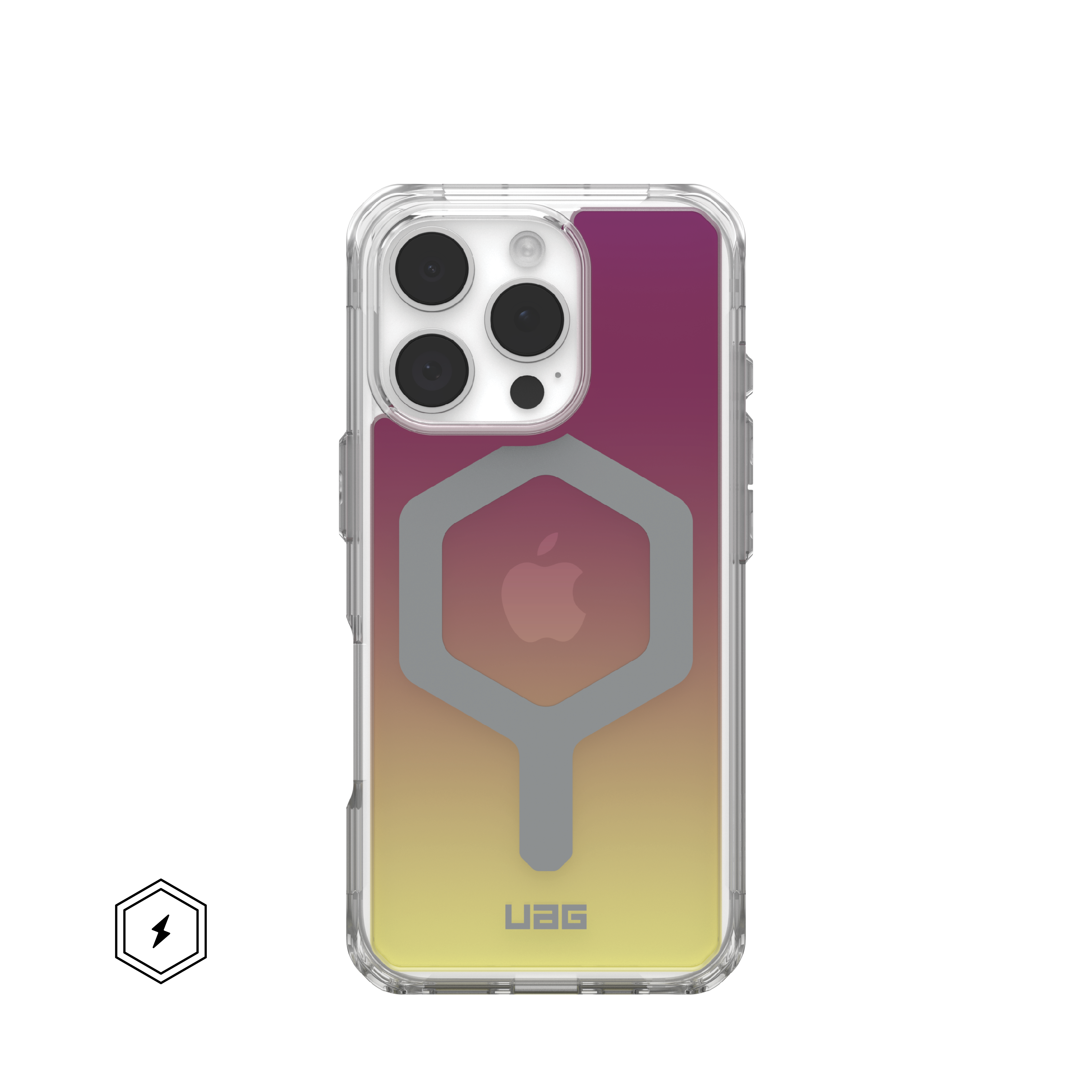 Limited Edition Plyo iPhone 16 Pro Hülle - Maroon/Yellow Ombré