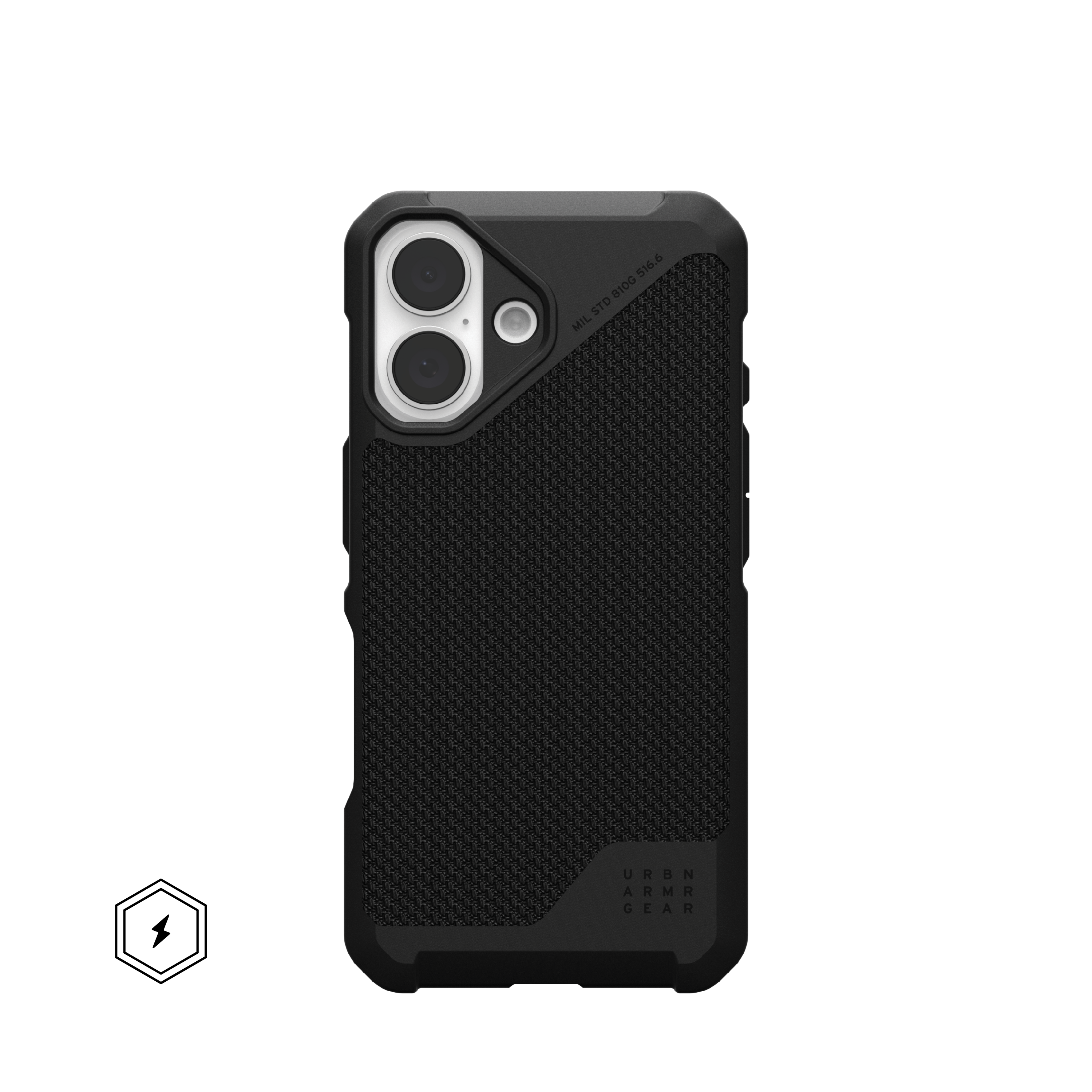 Metropolis LT iPhone 16 Hülle - Kevlar Black
