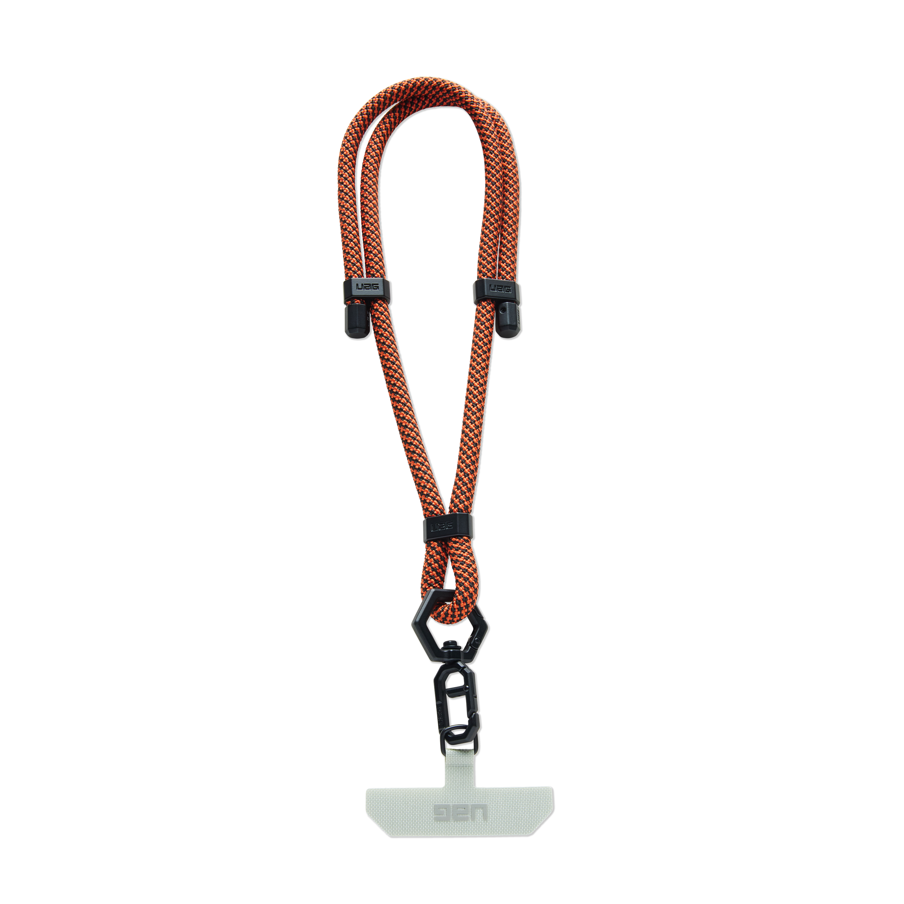Civilian Wrist Tether Lanyard - Rust/Black