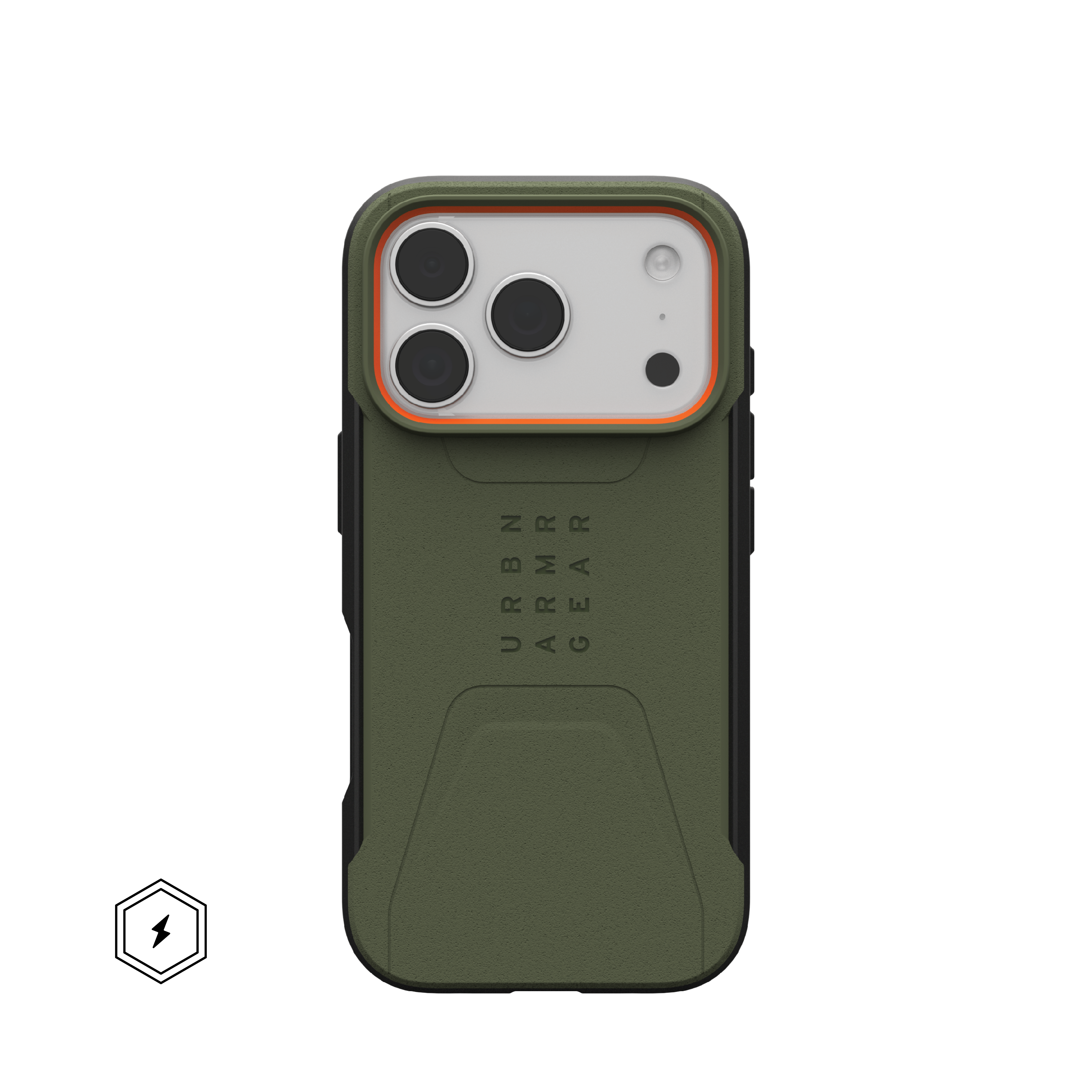 Civilian iPhone 17 Pro Hülle - Olive/Orange