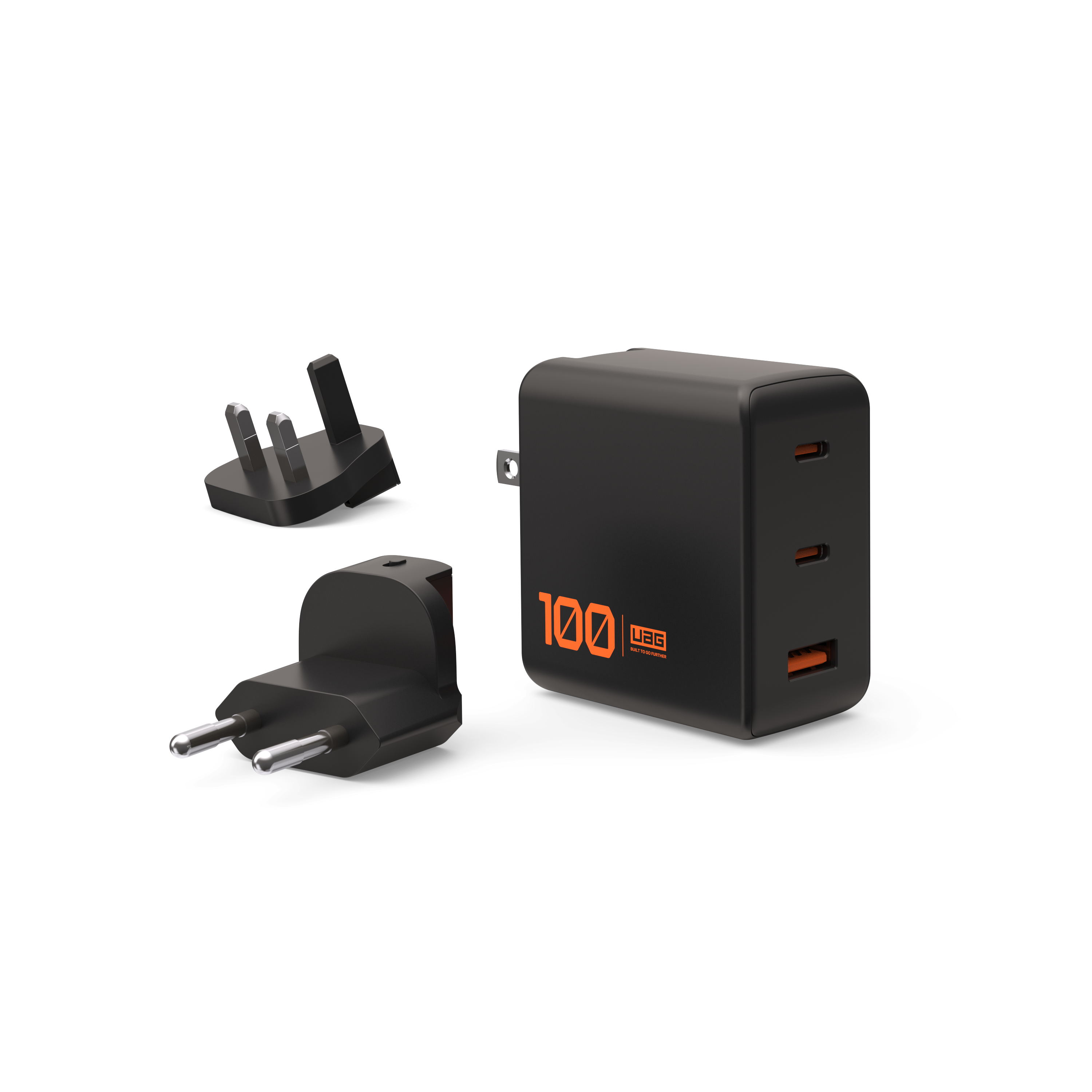 SRGE (WW) 100W 3 Port Wall Charger - Black