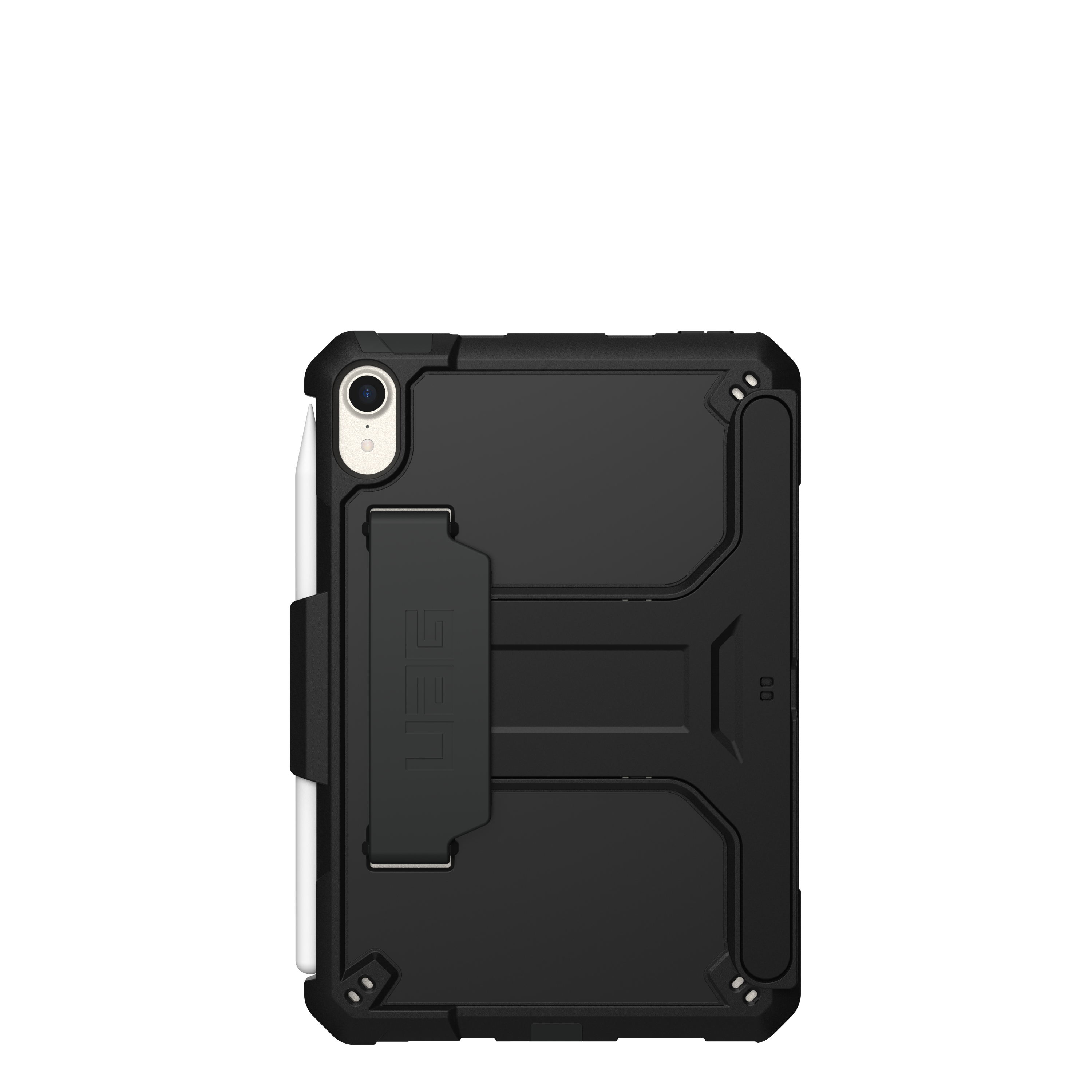 Scout Series iPad Mini (A17 Pro, 7. Gen, 2024) with Kickstand and Handstrap Hülle - Black
